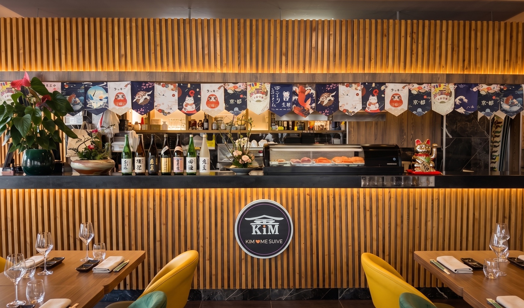Intérieur du restaurant KIM Sushi