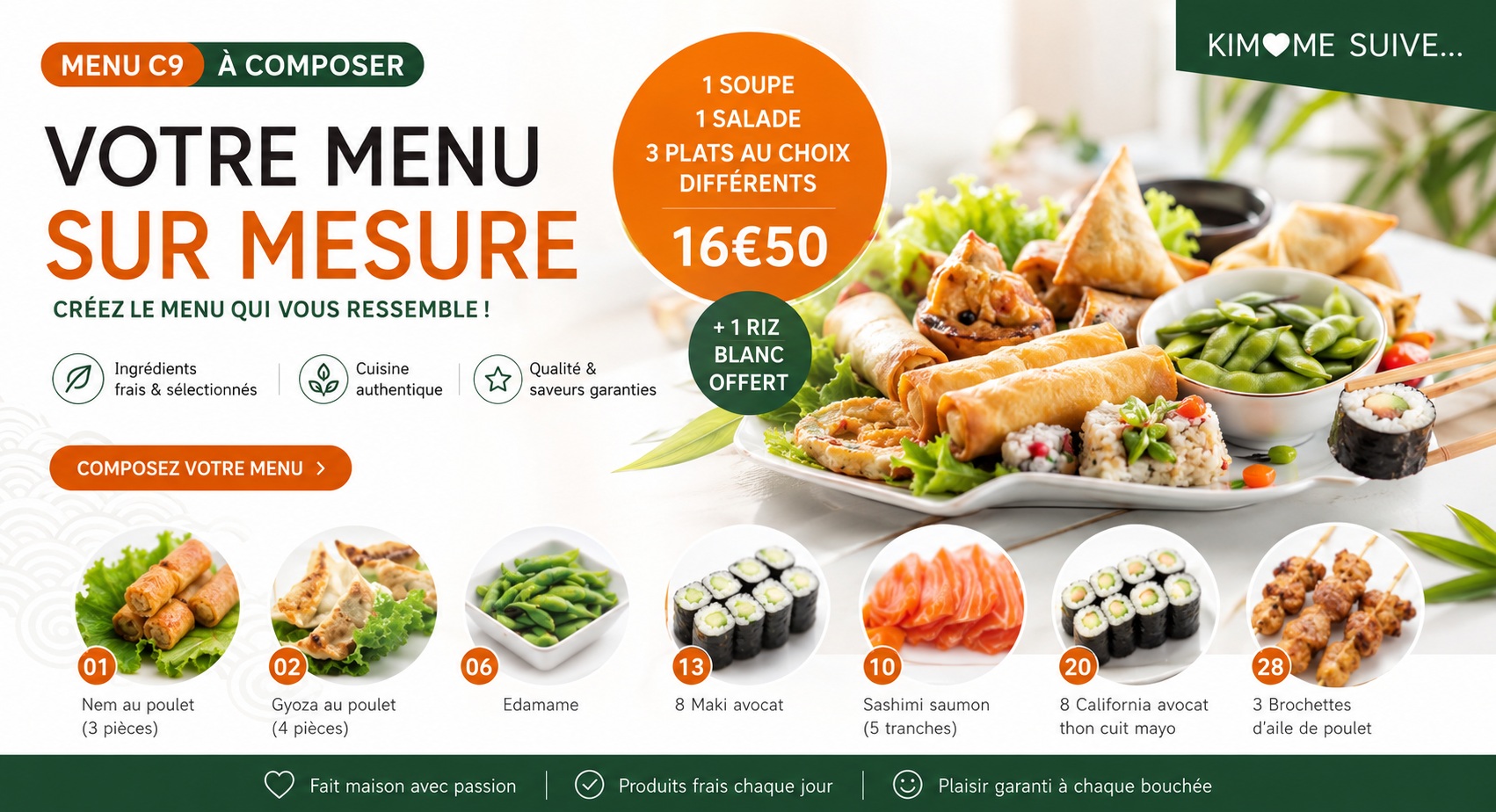 Plateau de sushis
